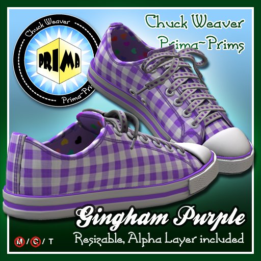R(S)W Chucks - Gingham Purple