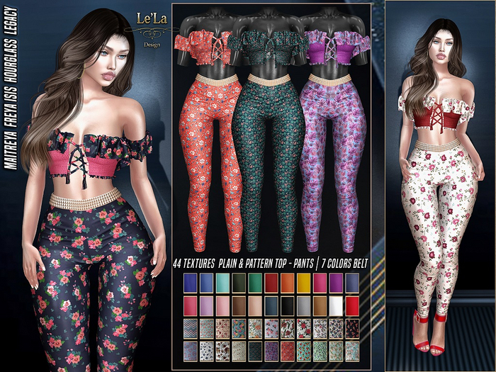 {Le'La} Regina Set Plain & Pattern