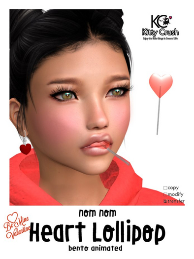 Kitty Crush -  Heart Lollipop