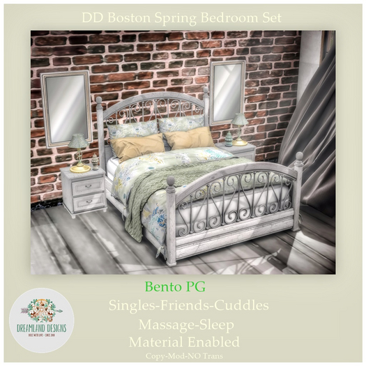 DD Boston Spring Bedroom Set-PG /ADD