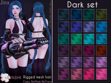 [^.^Ayashi^.^] Jinx hair-Dark set