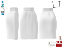 Dae Obj FBX For Pencil Skirt With Thick Belt Line Maitreya, Slink (Physique,Hourglass), Belleza, Legacy