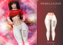 [[ Masoom ]] Rebellious Pants Ivory - Ebody Reborn, Kupra, Legacy, Legacy Perky, Lara, Lara Petite, Freya