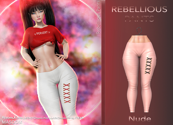 [[ Masoom ]] Rebellious Pants Nude - Ebody Reborn, Kupra, Legacy, Legacy Perky, Lara, Lara Petite, Freya