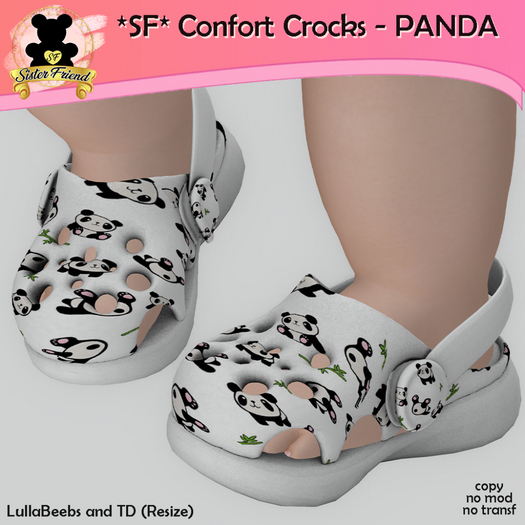 SF CONFORT CROCKS PANDA