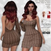 Sweater Dress Brown: Belleza Venus Isis Freya, Kupra, Maitreya, Legacy, Slink Hourglass Physique