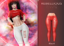[[ Masoom ]] Rebellious Pants Red - Ebody Reborn, Kupra, Legacy, Legacy Perky, Lara, Lara Petite, Freya