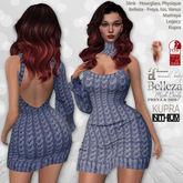 Sweater Dress Blue: Belleza Venus Isis Freya, Kupra, Maitreya, Legacy, Slink Hourglass Physique