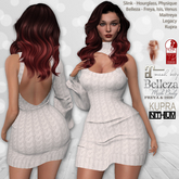 Sweater Dress White: Belleza Venus Isis Freya, Kupra, Maitreya, Legacy, Slink Hourglass Physique
