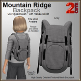 Mountain Ridge Backpack [2cute] Gray