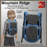 Mountain Ridge Backpack [2cute] Jordy Blue-Gray