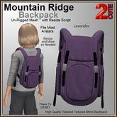 Mountain Ridge Backpack [2cute] Lavender