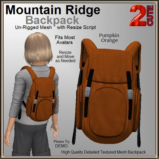 Mountain Ridge Backpack [2cute] Pumpkin
