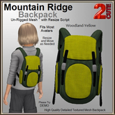 Mountain Ridge Backpack [2cute] Woodland-Yellow