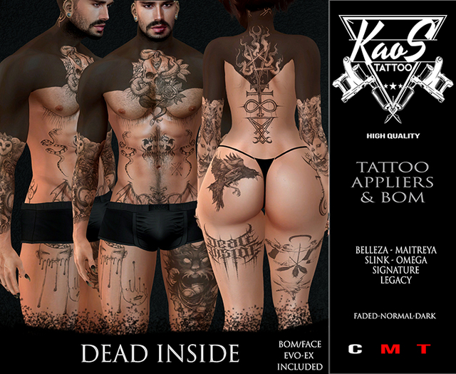 KAOS DEAD INSIDE TATTOO ( COMPLETE )