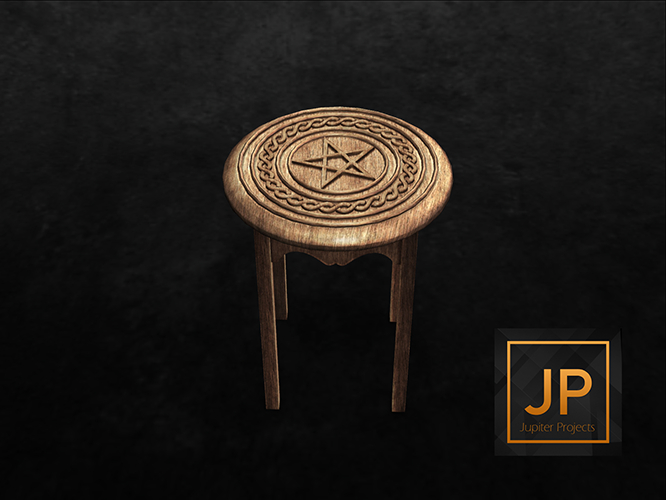 .random.Matter. - Pagan Altar - Table [Light Brown] RARE