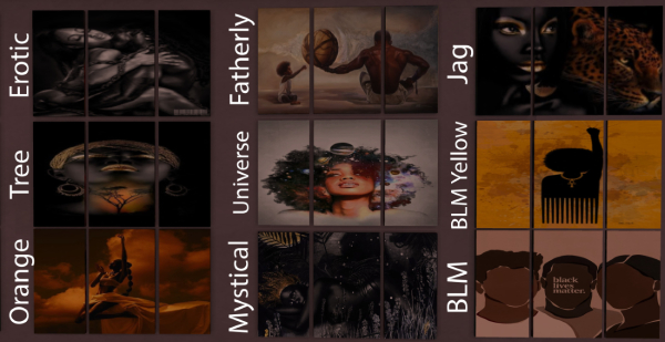 Split Picture Frame - BLM