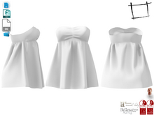 Dae Obj FBX For Strapless High Waist Mini Dress Maitreya, Slink (Physique,Hourglass), Belleza, Legacy
