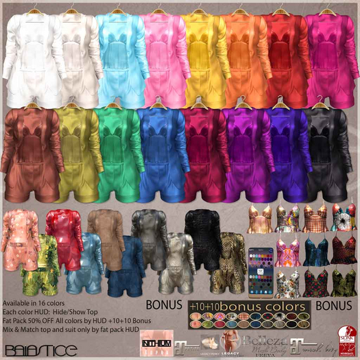 Second Life Marketplace - Baiastice_Johaun Suit-All Colors+10+10 Bonus