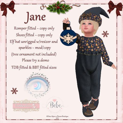 OUD Jane Blue TDB BBT Fitted