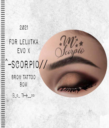 PRIMAL - Scorpio [BOM Evo X] Brow Tattoo