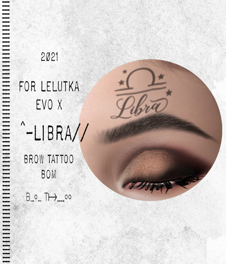 PRIMAL - Libra [BOM Evo X] Brow Tattoo