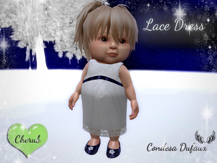 Lace Dress Cherub