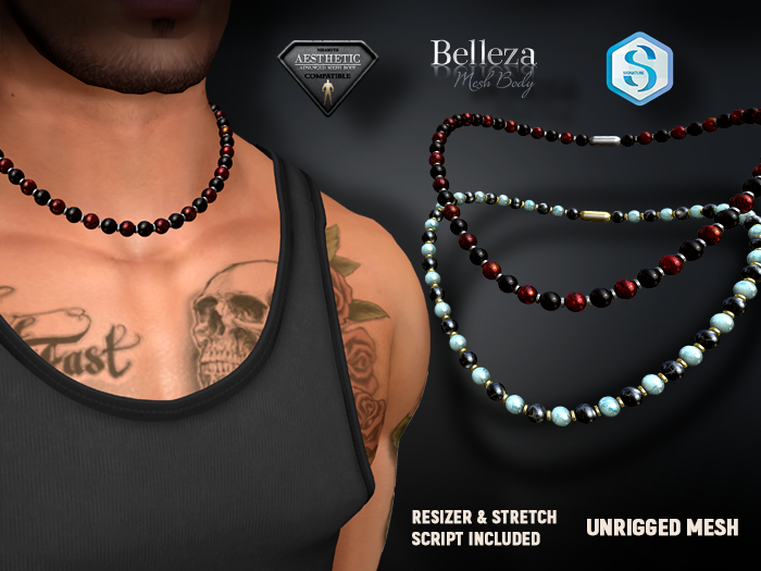 [7/11] Beaded Necklace -  Gemstone v2