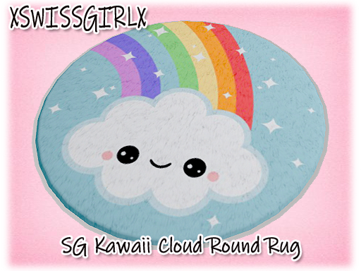 SG Kawaii Cloud Round Rug