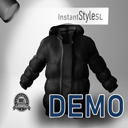 InstantStyleSL-DEMO-Black-Padded Jacket With Top