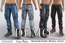 Demo Linus Male Pants Fatpack Jeans - Denim - Signature Gianni, Belleza Jake , Legacy - FashionNatic