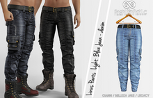 Linus Male Pants Light Blue Jeans - Denim - Signature Gianni, Belleza Jake , Legacy - FashionNatic
