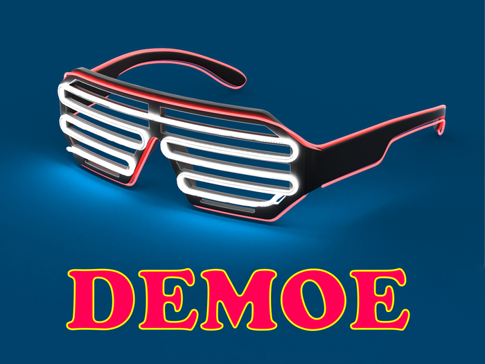 ◄AMAGAZING► Neon Glasses [Unrigged][DEMO]