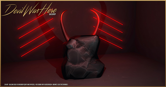 The Devil Was Here Backdrop - The Bearded Guy