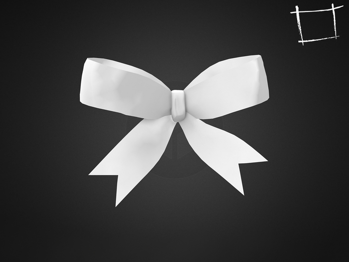 Full Perm Cute Mini Ribbon Bow Non Rigged Attachment