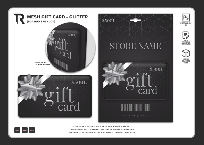 [TR] Mesh Gift Card - Glitter