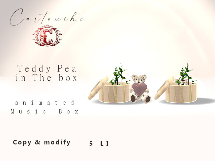 !C! Teddy Pea in The box {Pink}