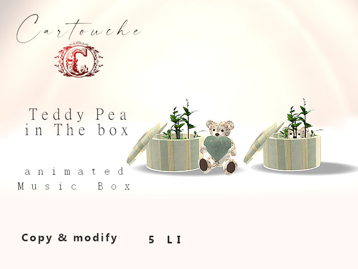 !C! Teddy Pea in The box {Green}