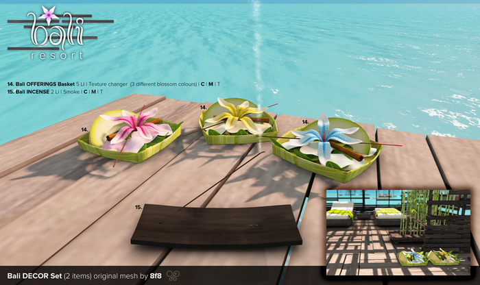 8f8 - Bali DECOR Set 