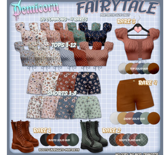 {Demicorn} FairyTale Boots - SOLID RARE A