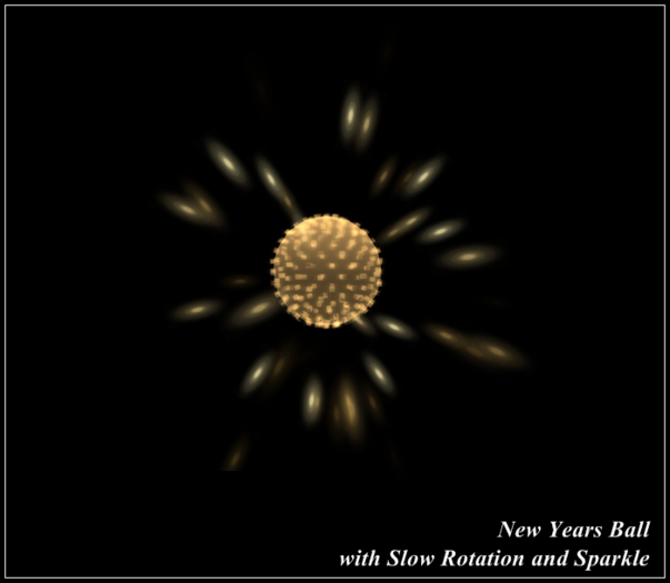 *LL* New Years Ball *Special Price - Sparkle and Slow Rotation