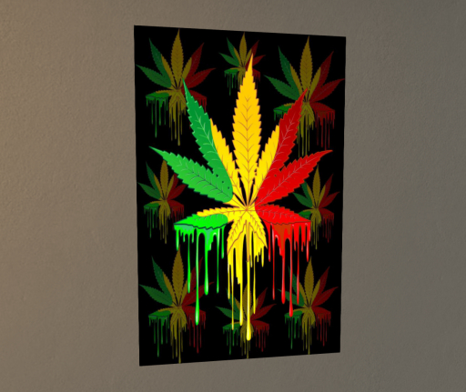 Sign- Rasta Pot  Leaf