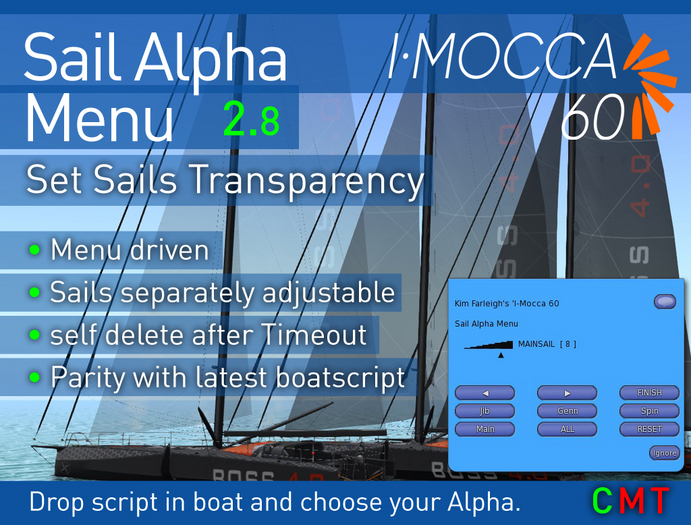 I-Mocca 60 - Sail Alpha Menu