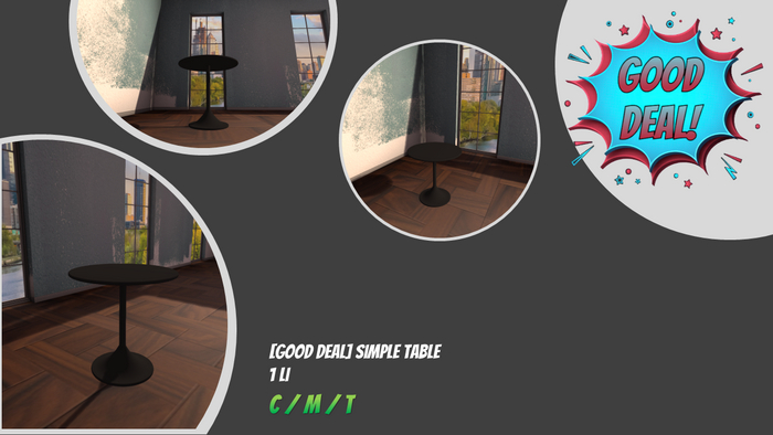 [GOOD DEAL] Simple table. BOXED/ADD&TOUCH.