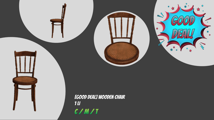 [GOOD DEAL] Wooden Chair. BOXED/ADD&TOUCH.