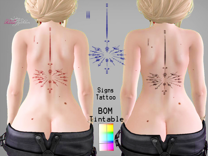 SIGNS Tattoo _ Tintable _ BOM