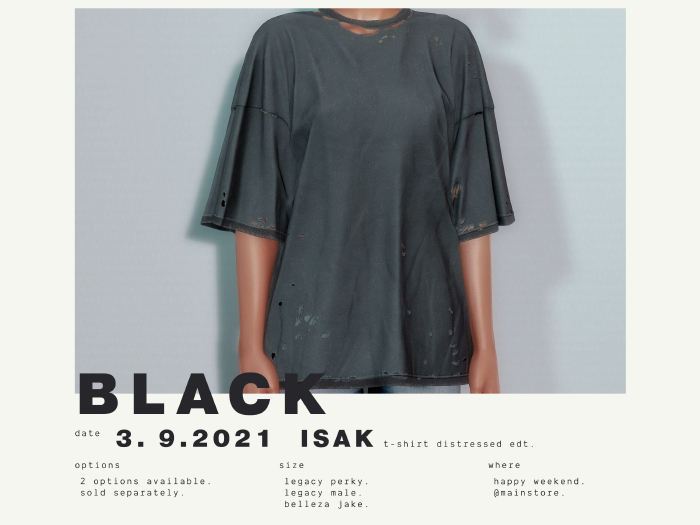 Hiemal - Isak T-Shirt Distressed Edt. Black (boxed)