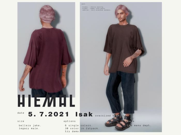 Hiemal - Isak Oversized T-Shirt Fatpack (boxed)