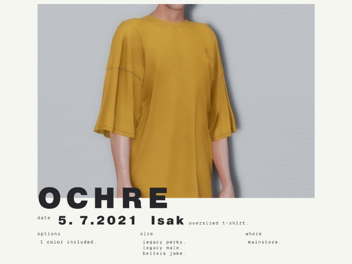 Hiemal - Isak Oversized T-Shirt Ochre (boxed)