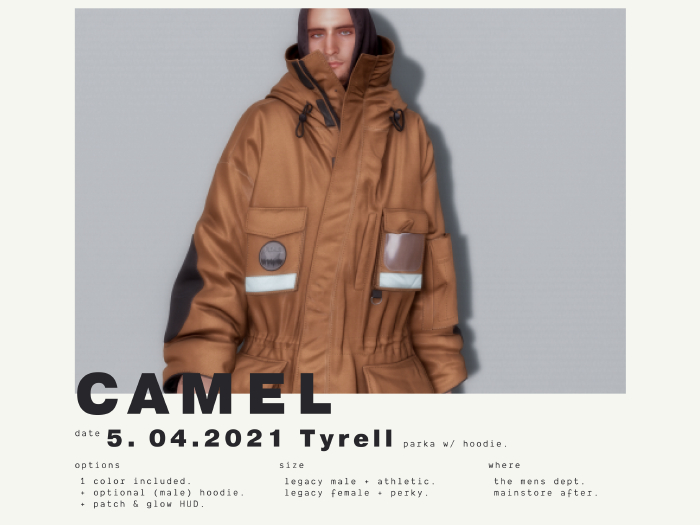 Hiemal - Tyrell Parka Camel (boxed)